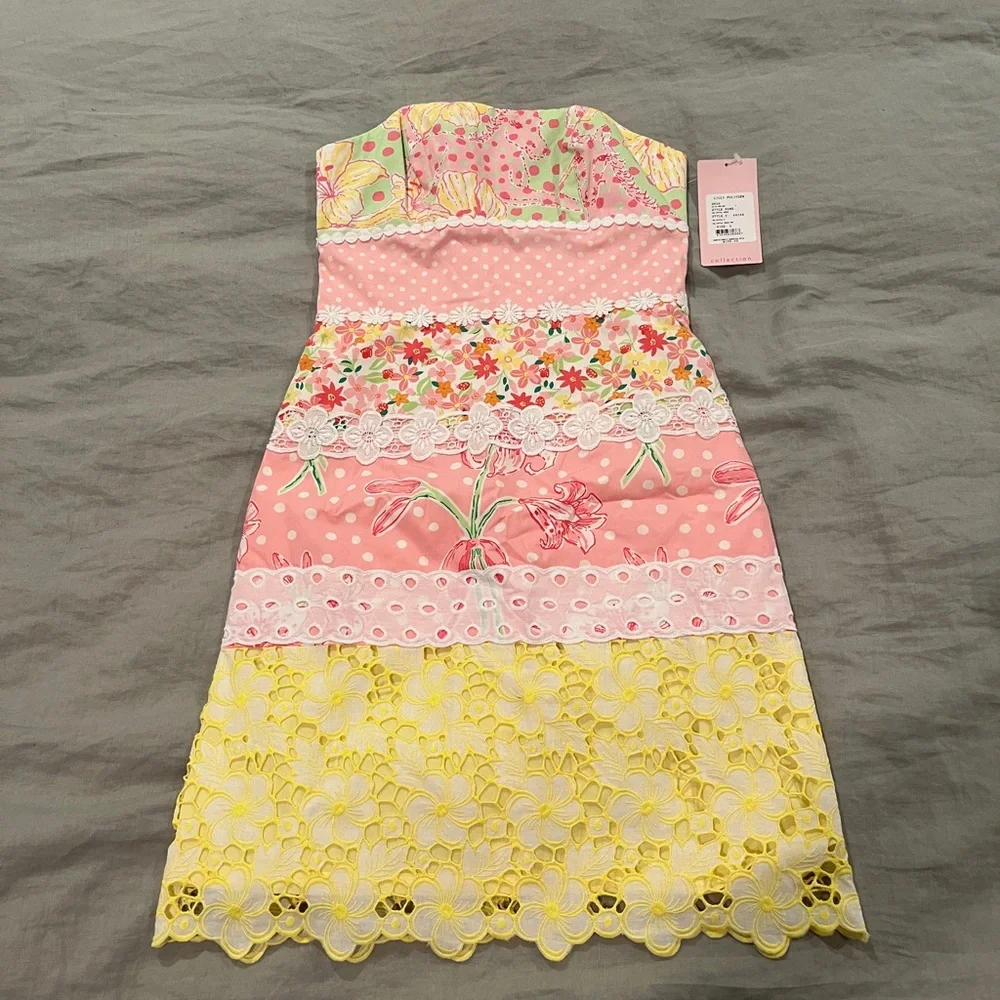 Lilly Pulitzer strapless mini dress - Picture 1 of 5